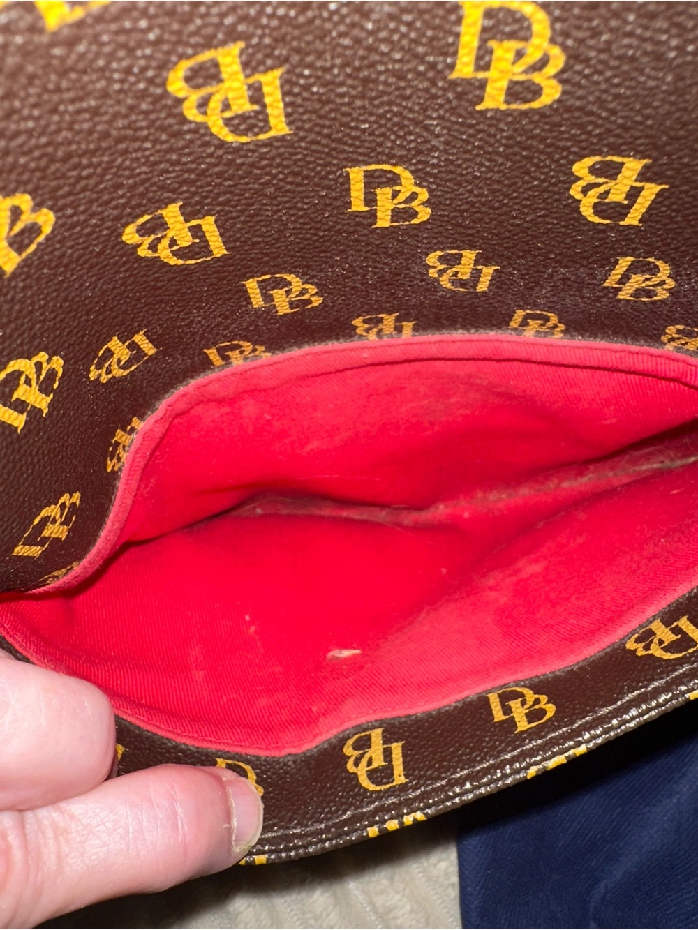 Dooney & Bourke Brown and Tan Monogram Crossbody - Picture 7 of 8